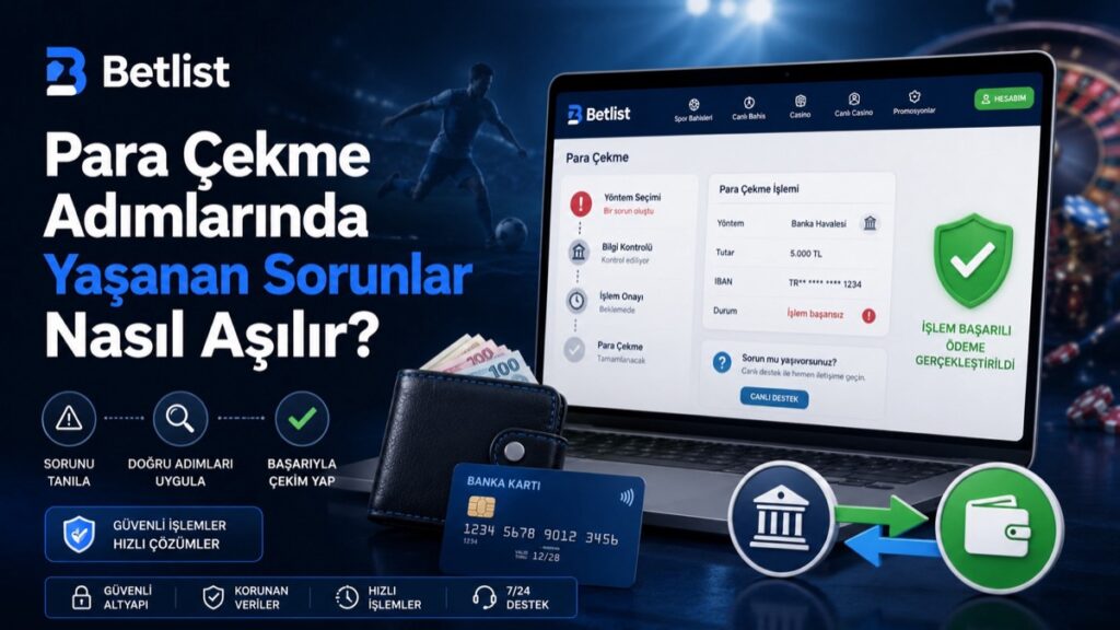 Para Çekme Adımlarında Yaşanan Sorunlar